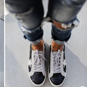 Headliner Faux Suede Glitter Sneakers